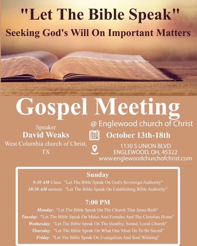 Knollwood Church Of Christ and Area Meetings